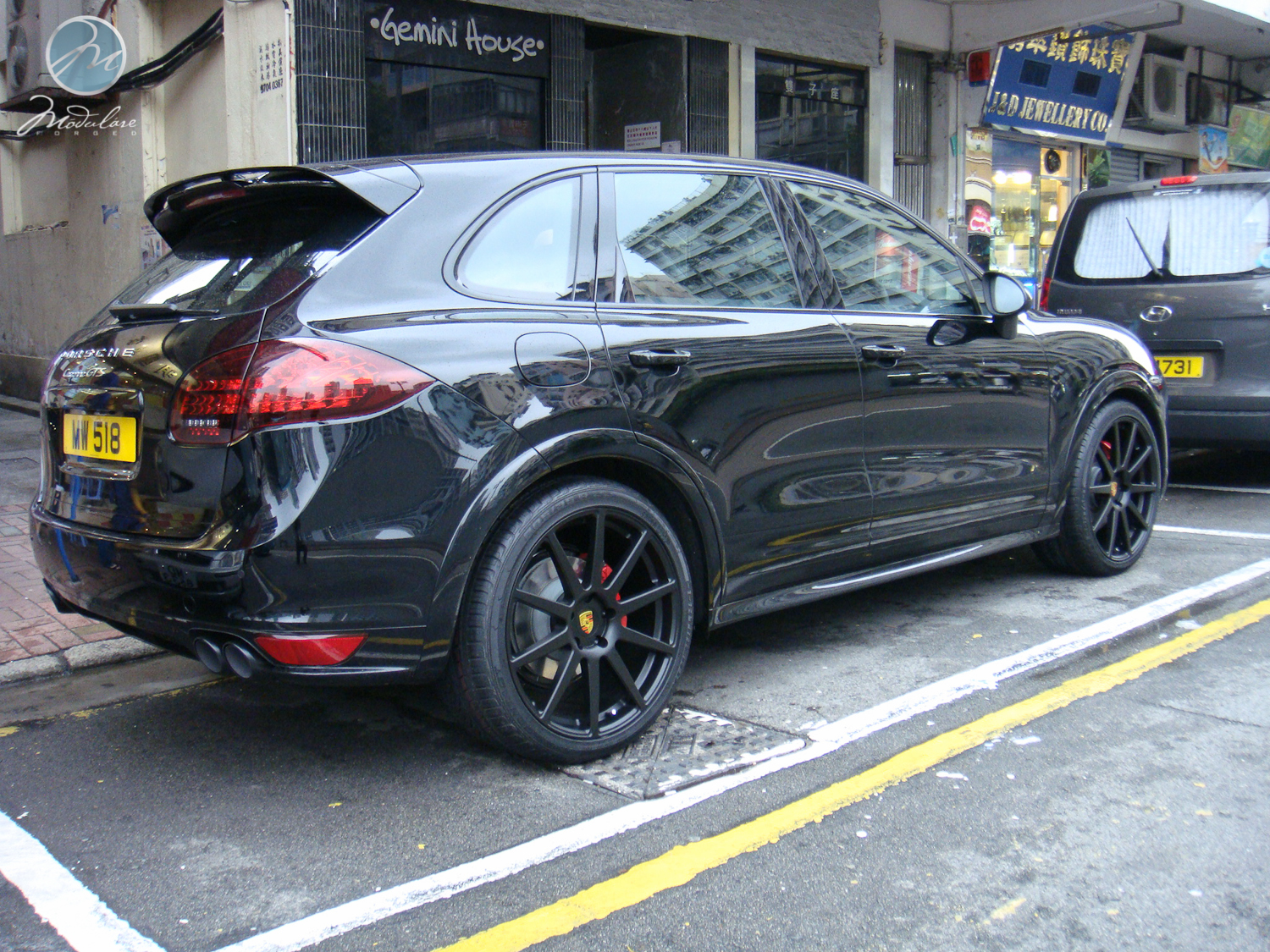 Porsche 958 Cayenne GTS черный матовый